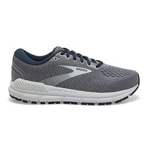 Brooks Addiction GTS 15 Women's Road Running Shoes Grey Navy White | ZA-HBR892065