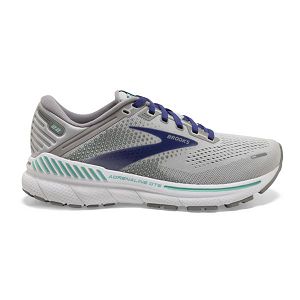 Brooks Adrenaline GTS 22 Women's Road Running Shoes Grey Blue Green | ZA-WOP573891