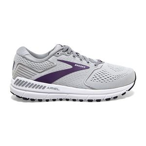 Brooks Ariel 20 Women's Road Running Shoes Grey Purple White | ZA-ZKR936507