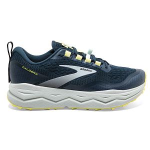 Brooks Caldera 5 Women's Trail Running Shoes Blue Grey Yellow | ZA-VZL327510