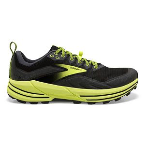 Brooks Cascadia 16 Men's Trail Running Shoes Black Yellow | ZA-CRM207651