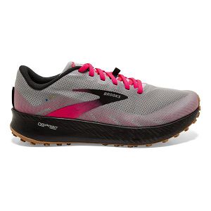 Brooks Catamount Women's Trail Running Shoes Grey Black Pink | ZA-IQZ917023