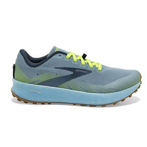 Brooks Catamount Women's Trail Running Shoes Blue Yellow Green | ZA-WRU641025