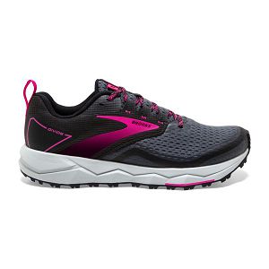 Brooks Divide 2 Women's Trail Running Shoes Black Pink White | ZA-ERI764380