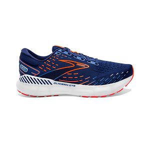 Brooks Glycerin GTS 20 Men's Road Running Shoes Blue Orange White | ZA-BZV530982