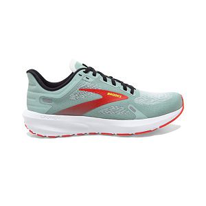 Brooks Launch 9 Women's Road Running Shoes Green Black Red | ZA-VXQ325876