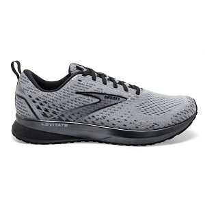 Brooks Levitate 5 Men's Road Running Shoes Grey Black | ZA-TEP752491