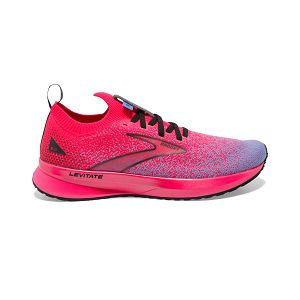 Brooks Levitate StealthFit 5 Women's Road Running Shoes Pink Black Blue | ZA-UPC718543