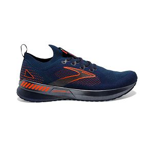 Brooks Levitate StealthFit GTS 5 Men's Road Running Shoes Navy Orange | ZA-ODI742163