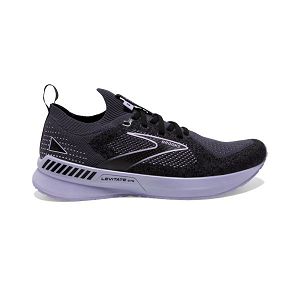 Brooks Levitate StealthFit GTS 5 Women's Road Running Shoes Black Grey Purple | ZA-VGI652084