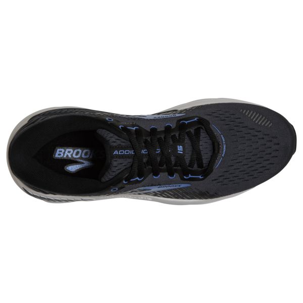 Brooks Addiction GTS 15 Men's Road Running Shoes Black Blue White | ZA-NYR742906