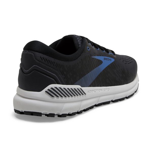 Brooks Addiction GTS 15 Men's Road Running Shoes Black Blue White | ZA-NYR742906