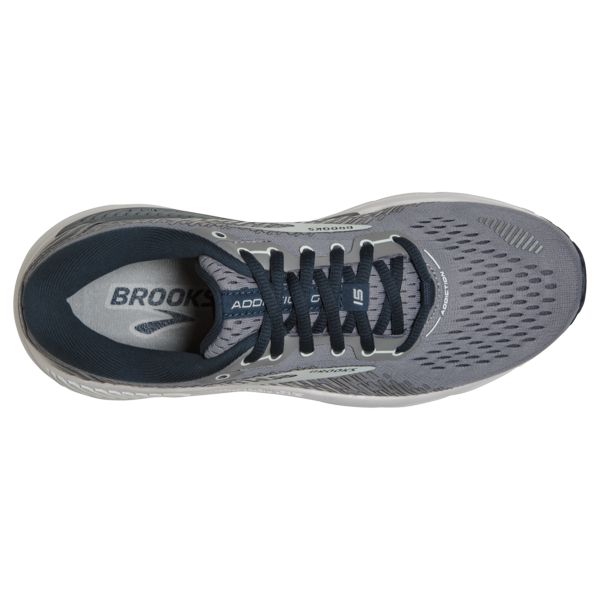 Brooks Addiction GTS 15 Women's Road Running Shoes Grey Navy White | ZA-HBR892065