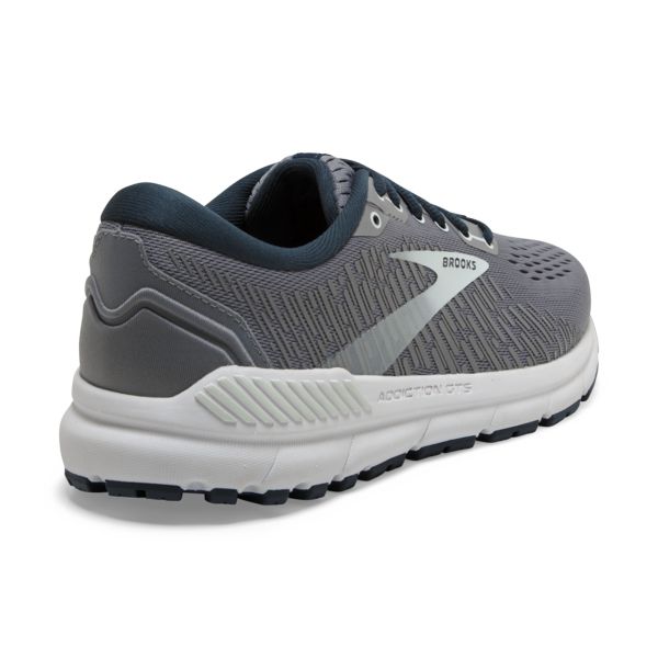 Brooks Addiction GTS 15 Women's Road Running Shoes Grey Navy White | ZA-HBR892065