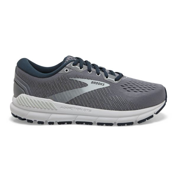 Brooks Addiction GTS 15 Women\'s Road Running Shoes Grey Navy White | ZA-HBR892065