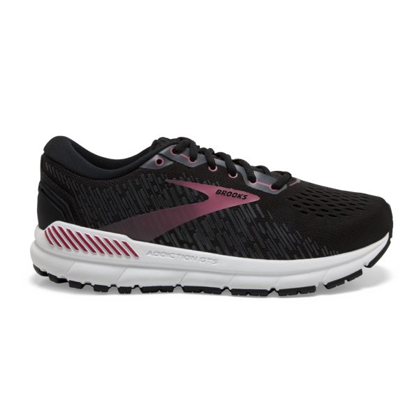 Brooks Addiction GTS 15 Women\'s Road Running Shoes Black Pink White | ZA-NMH127435