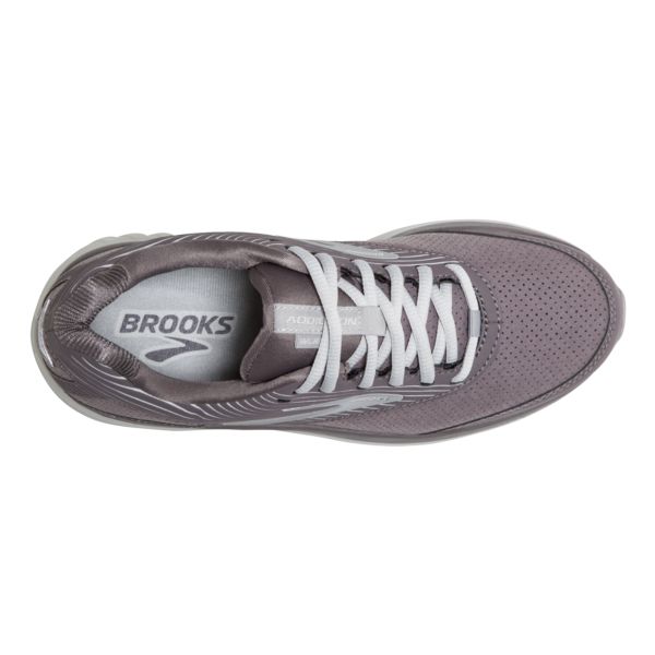 Brooks Addiction Walker Suede Women's Walking Shoes Grey White | ZA-DXJ306841