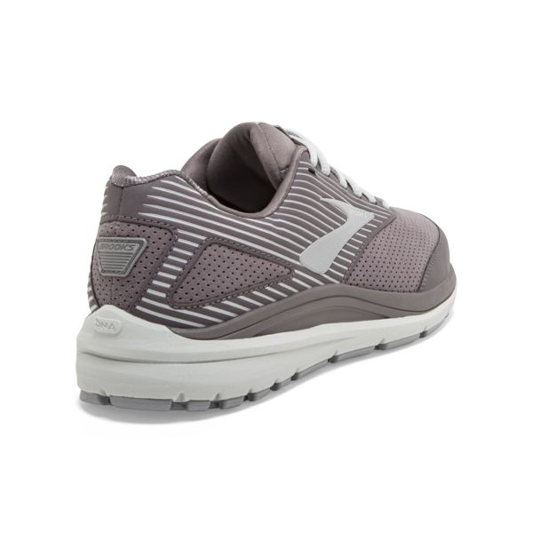 Brooks Addiction Walker Suede Women's Walking Shoes Grey White | ZA-DXJ306841