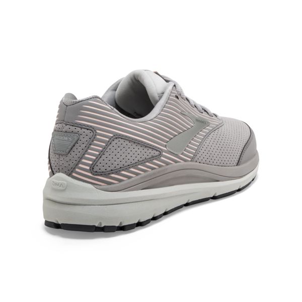 Brooks Addiction Walker Suede Women's Walking Shoes Grey Pink White | ZA-MEH036457