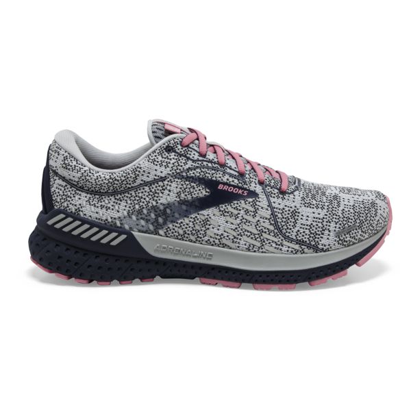 Brooks Adrenaline GTS 21 Women\'s Road Running Shoes White Black Coral | ZA-GSV963207