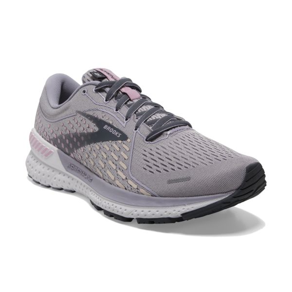 Brooks Adrenaline GTS 21 Women's Road Running Shoes Grey Purple | ZA-RME649723