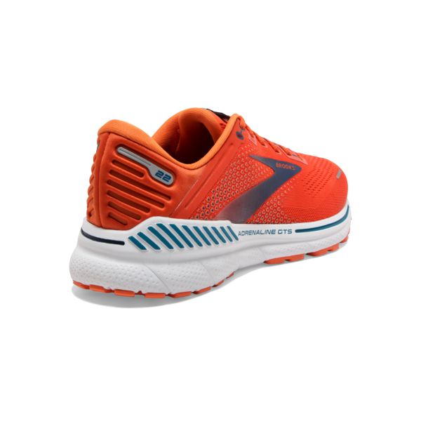 Brooks Adrenaline GTS 22 Men's Road Running Shoes Orange Blue White | ZA-FRO124095