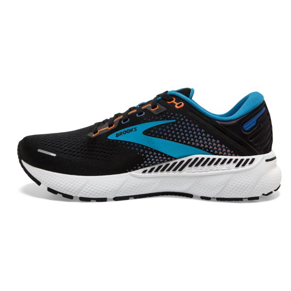 Brooks Adrenaline GTS 22 Men's Road Running Shoes Black Blue Orange | ZA-GRH546397