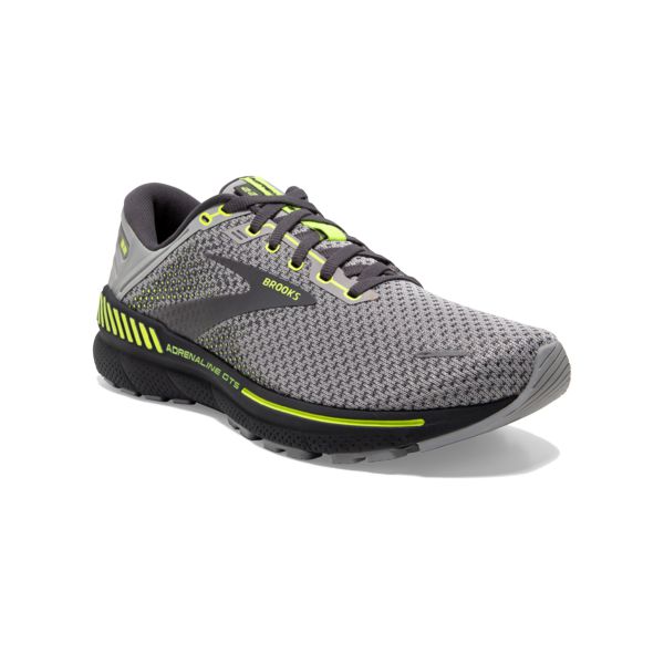 Brooks Adrenaline GTS 22 Men's Road Running Shoes Grey Yellow Black | ZA-LHY915068