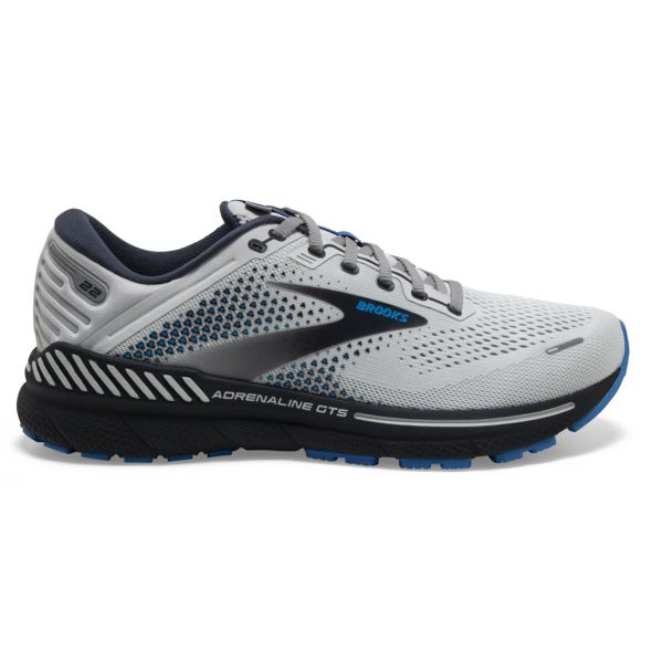 Brooks Adrenaline GTS 22 Men\'s Road Running Shoes Grey Blue Black | ZA-PLZ092847