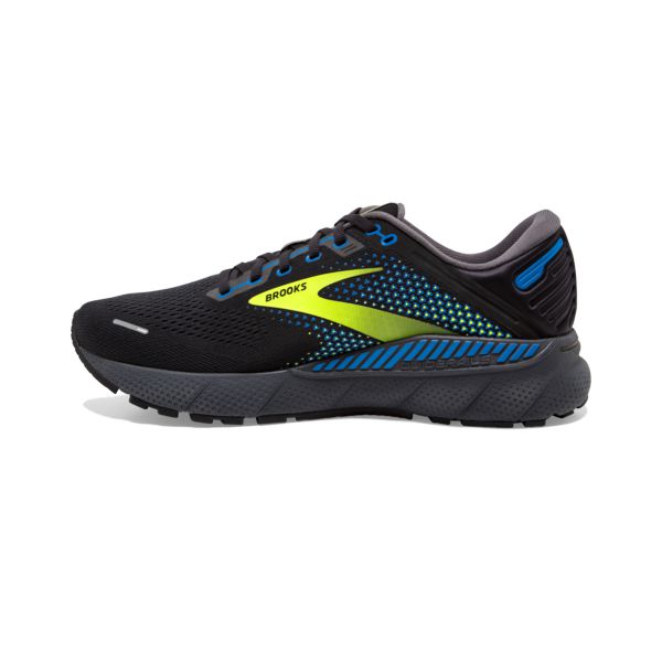 Brooks Adrenaline GTS 22 Men's Road Running Shoes Black Yellow Blue | ZA-PVM148590