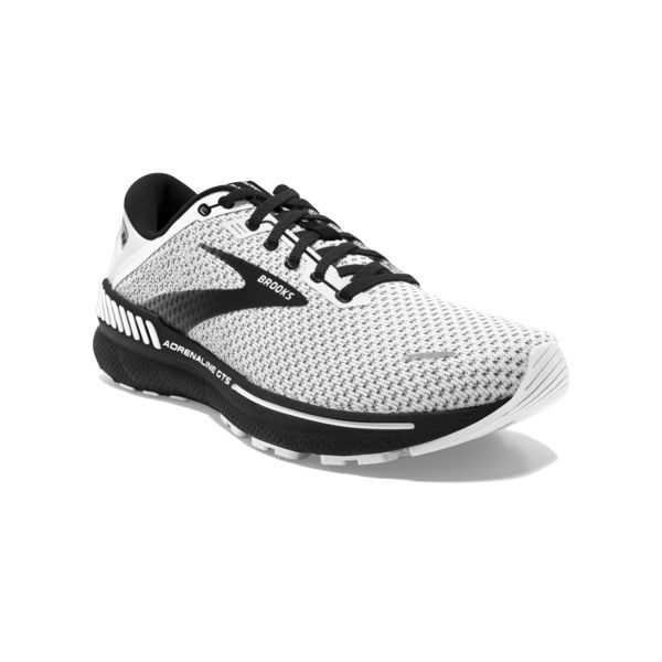 Brooks Adrenaline GTS 22 Men's Road Running Shoes White Grey Black | ZA-TFO578310