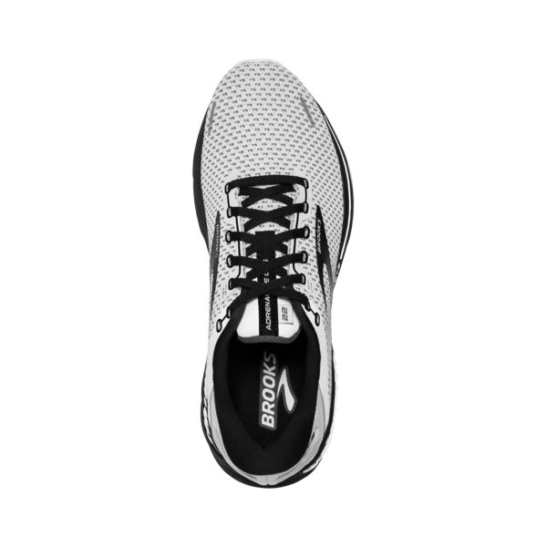 Brooks Adrenaline GTS 22 Men's Road Running Shoes White Grey Black | ZA-TFO578310