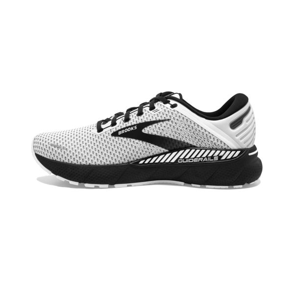 Brooks Adrenaline GTS 22 Men's Road Running Shoes White Grey Black | ZA-TFO578310