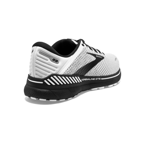 Brooks Adrenaline GTS 22 Men's Road Running Shoes White Grey Black | ZA-TFO578310