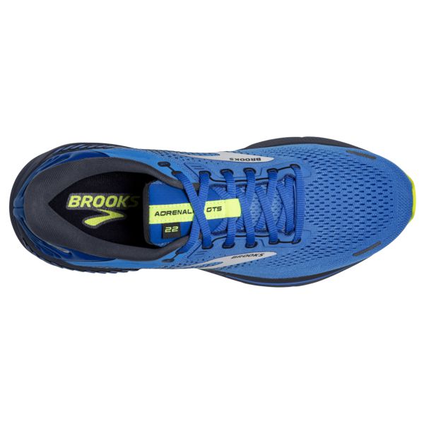 Brooks Adrenaline GTS 22 Men's Road Running Shoes Blue Silver Yellow | ZA-VRQ912654