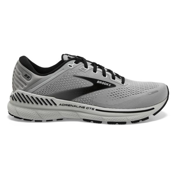 Brooks Adrenaline GTS 22 Men\'s Road Running Shoes Grey Black | ZA-VZF198605