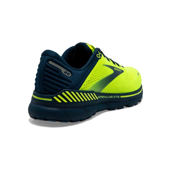 Brooks Adrenaline GTS 22 Men's Road Running Shoes Yellow Navy | ZA-YEI075316