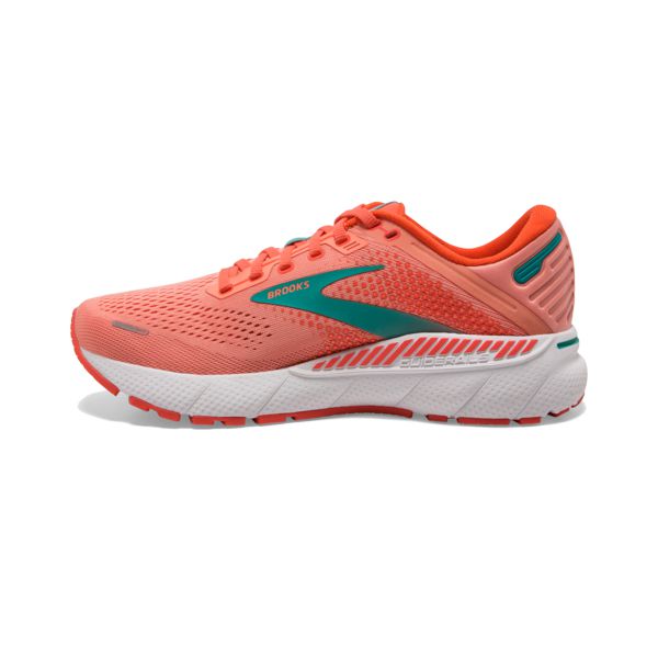 Brooks Adrenaline GTS 22 Women's Road Running Shoes Orange Green White | ZA-BFQ705623