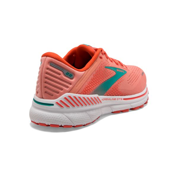 Brooks Adrenaline GTS 22 Women's Road Running Shoes Orange Green White | ZA-BFQ705623