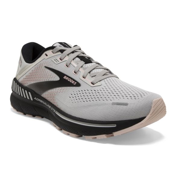 Brooks Adrenaline GTS 22 Women's Road Running Shoes Grey Rose Black | ZA-YAQ310249