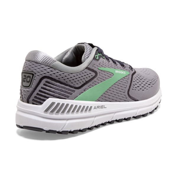 Brooks Ariel 20 Women's Road Running Shoes Grey Black Green | ZA-RTW673524