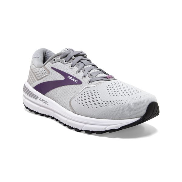 Brooks Ariel 20 Women's Road Running Shoes Grey Purple White | ZA-ZKR936507