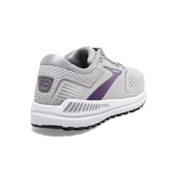 Brooks Ariel 20 Women's Road Running Shoes Grey Purple White | ZA-ZKR936507