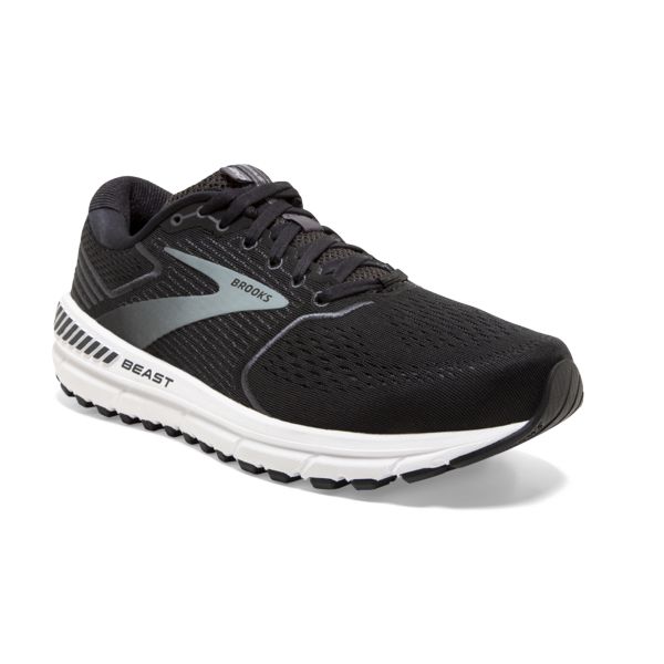 Brooks Beast 20 Men's Road Running Shoes Black Grey White | ZA-LWI910728