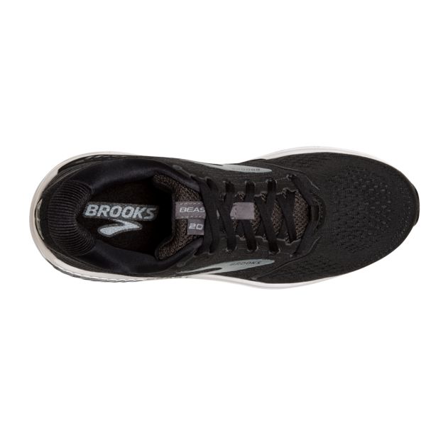 Brooks Beast 20 Men's Road Running Shoes Black Grey White | ZA-LWI910728