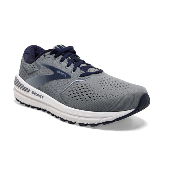 Brooks Beast 20 Men's Road Running Shoes Grey Blue White | ZA-NFH214560