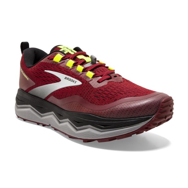 Brooks Caldera 5 Men's Trail Running Shoes Red Black Yellow | ZA-HWI931508