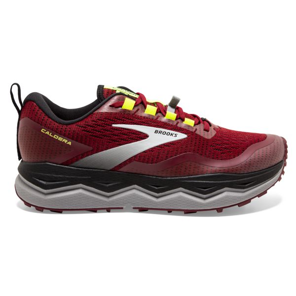 Brooks Caldera 5 Men\'s Trail Running Shoes Red Black Yellow | ZA-HWI931508