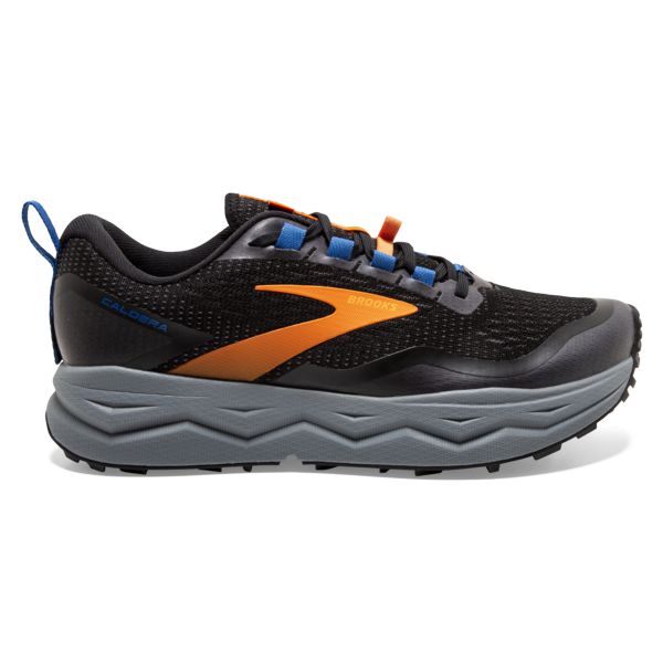 Brooks Caldera 5 Men\'s Trail Running Shoes Black Yellow Blue | ZA-XJN704685