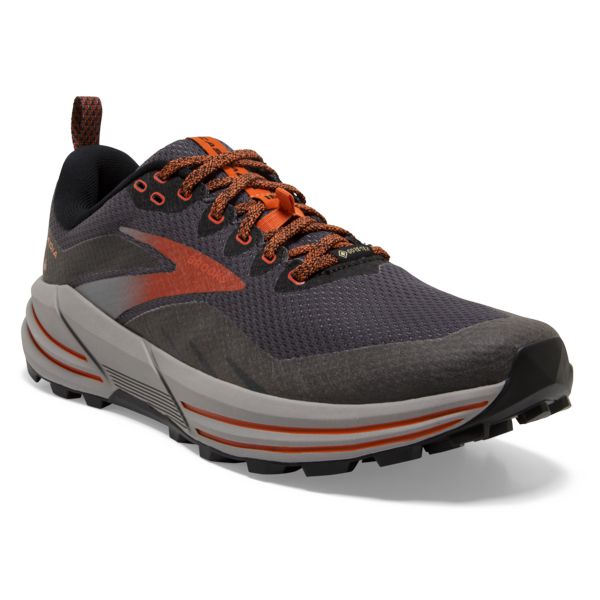 Brooks Cascadia 16 GTX Men's Trail Running Shoes Brown Orange | ZA-XRO934720